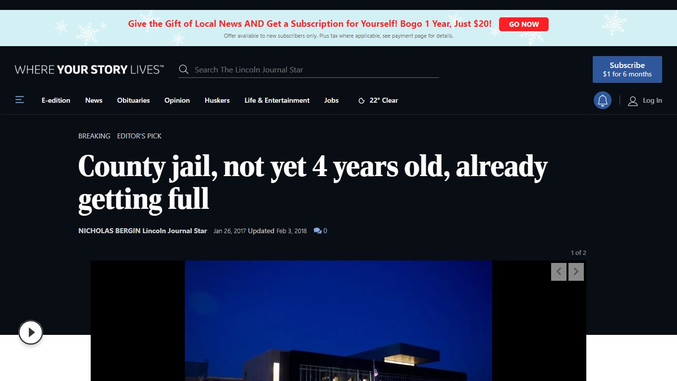 County jail, not yet 4 years old, already getting full
